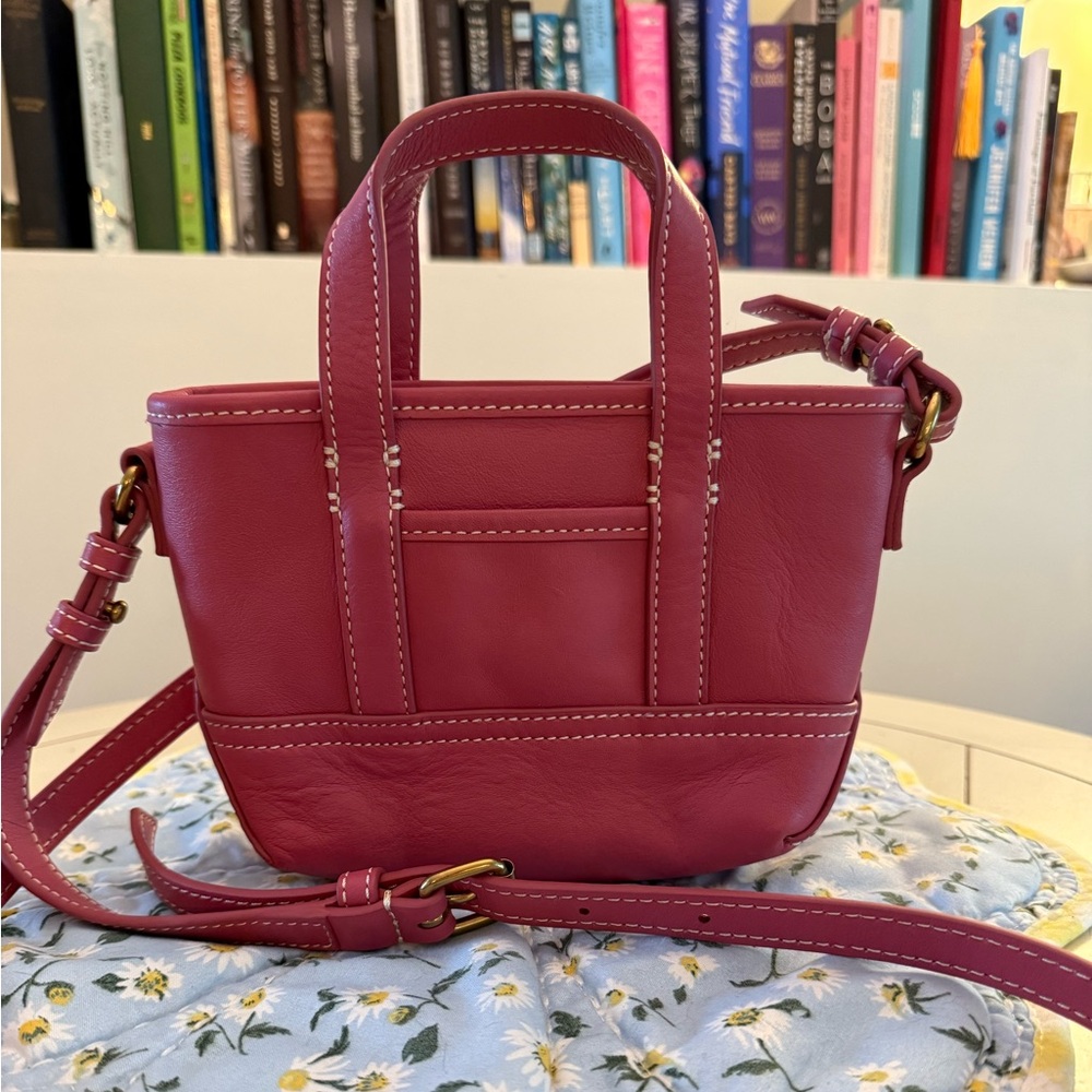 J. Crew Mini Pink Montauk Tote Crossbody Bag